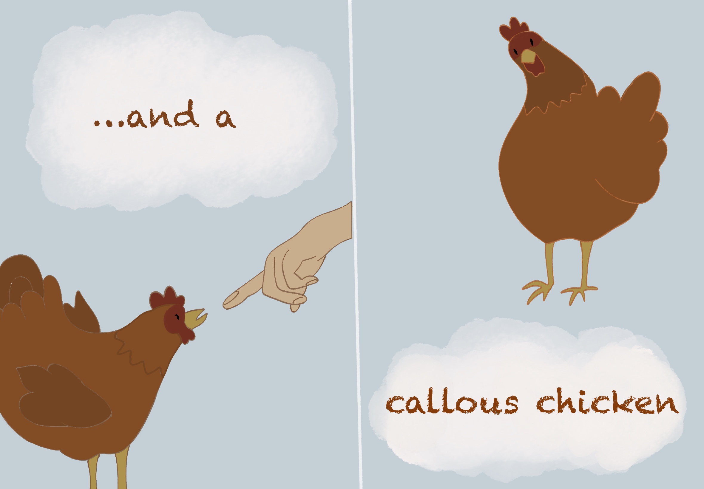 Spread 2 — Callous Chicken